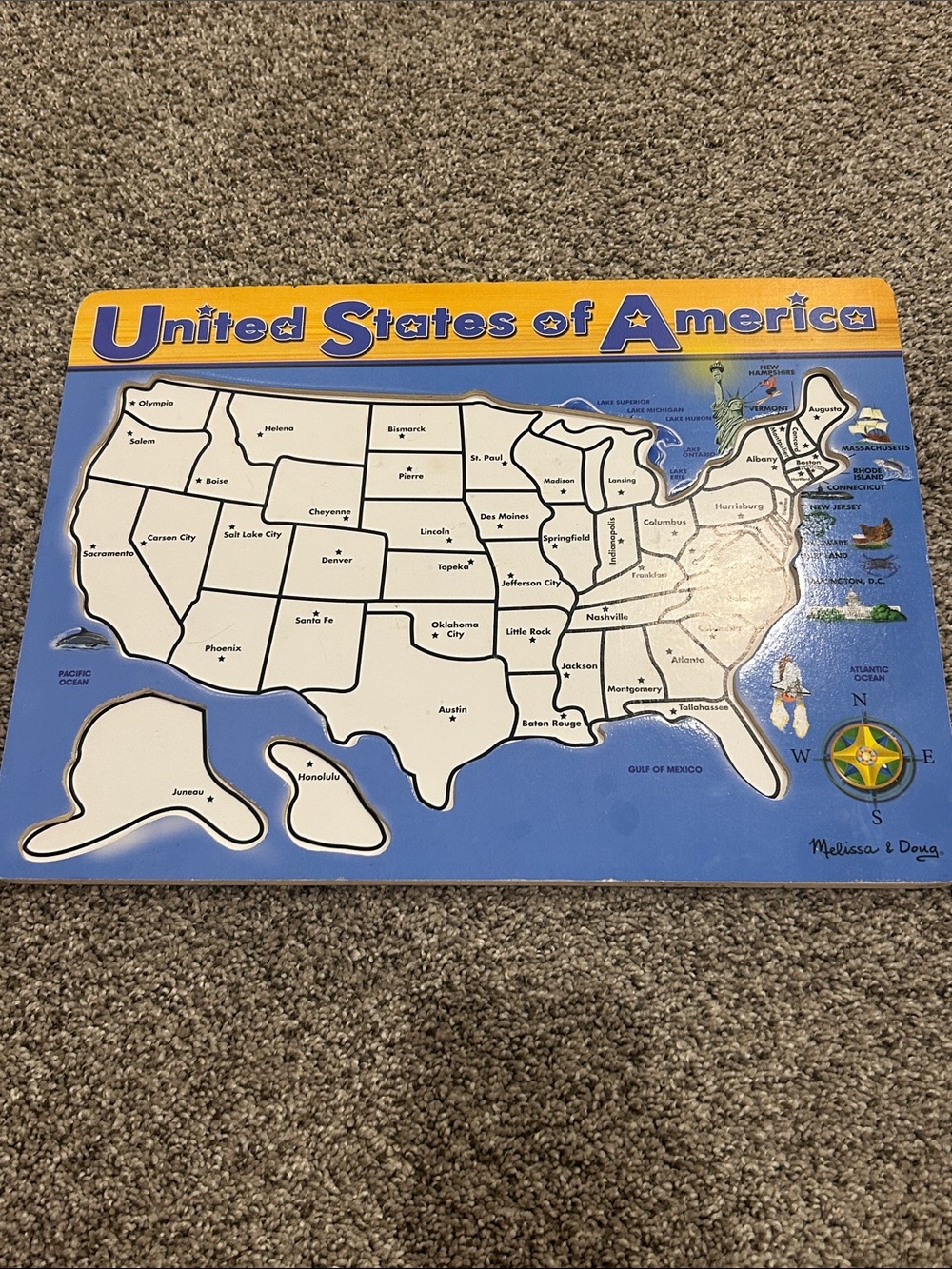 Melissa & Doug United States of America puzzle